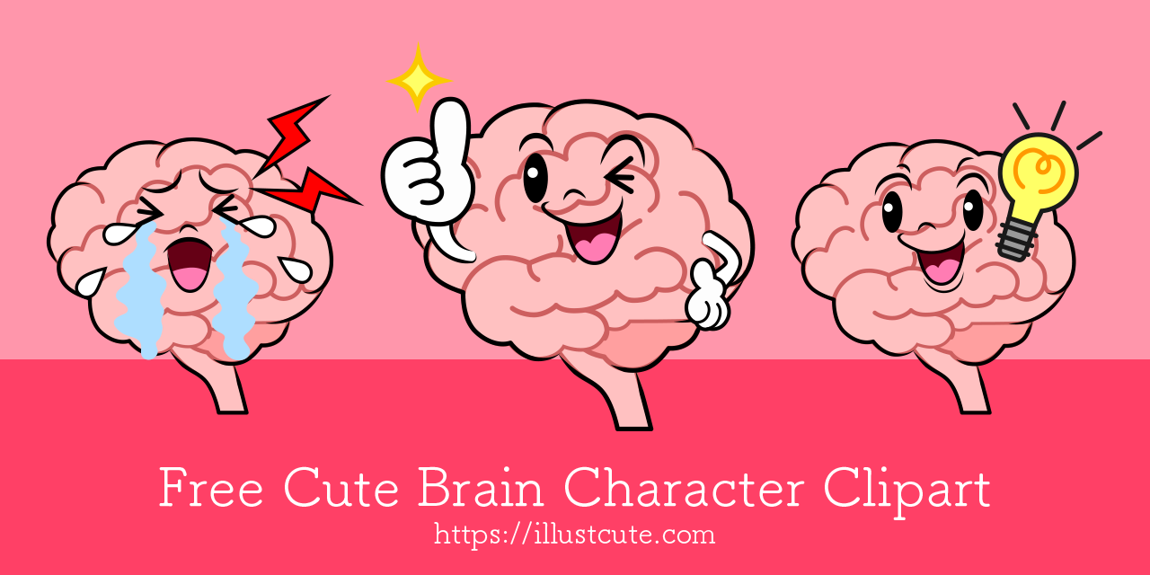 Free Cute Brain Clipart Characters
