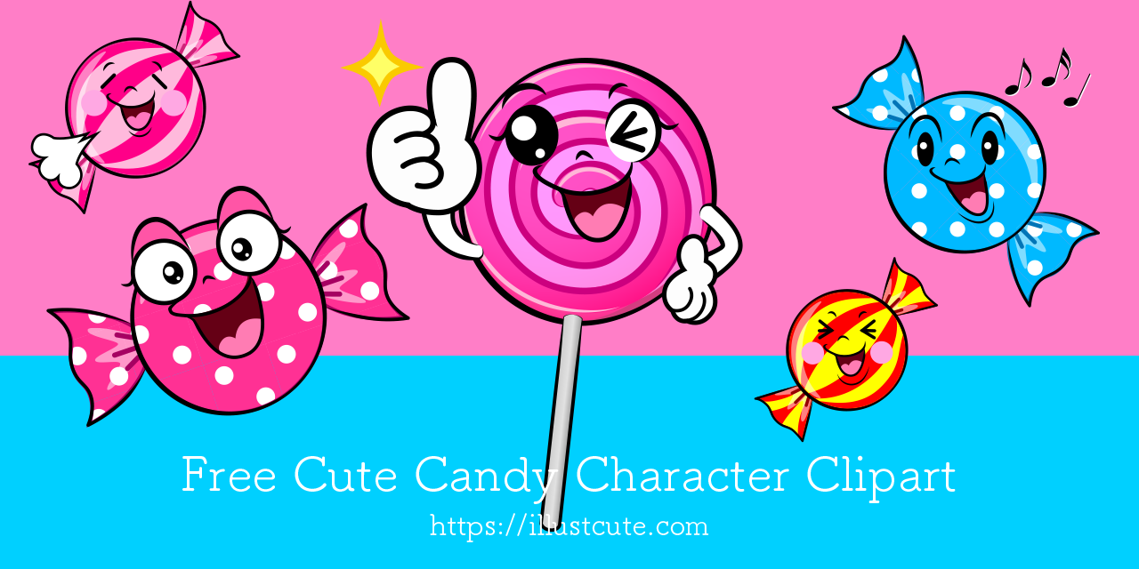 Free Cute Candy Clipart Characters