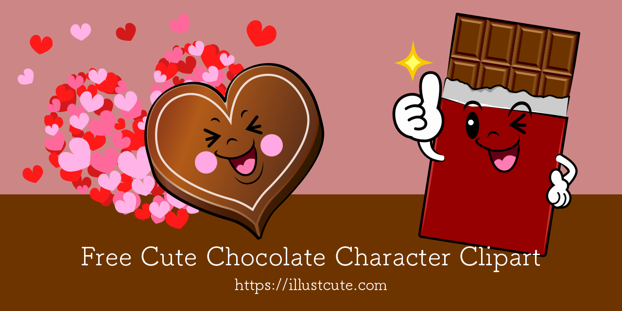 Free Cute Chocolate Clipart Characters