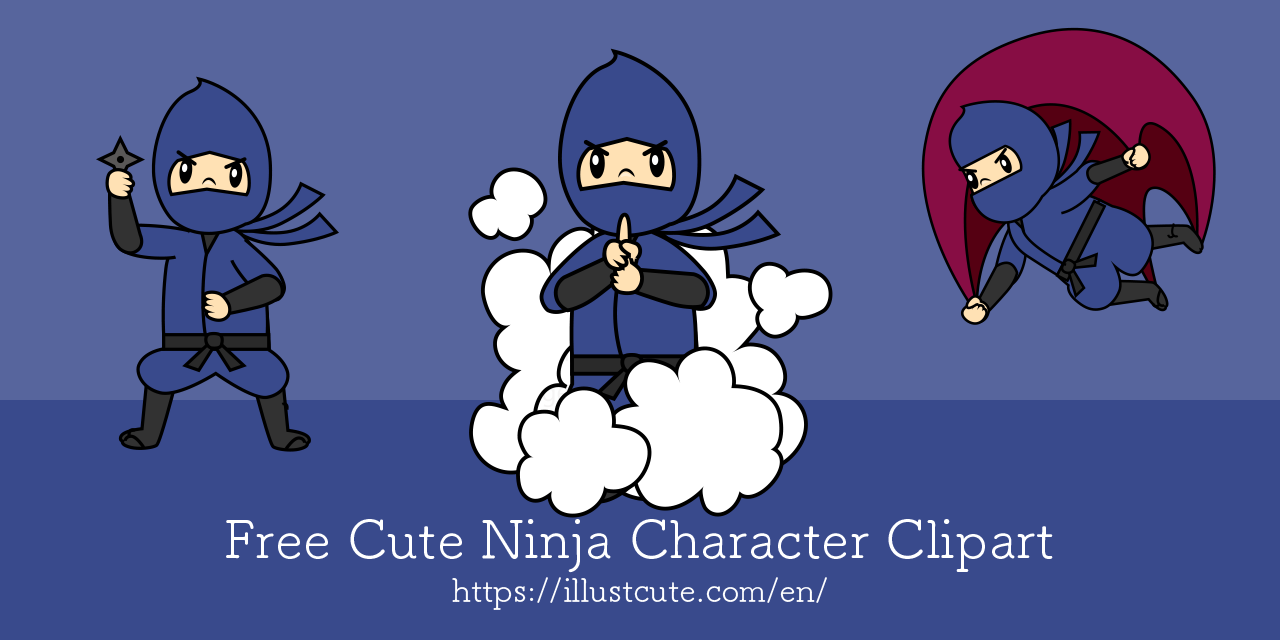 Free Cute Ninja Clipart Characters