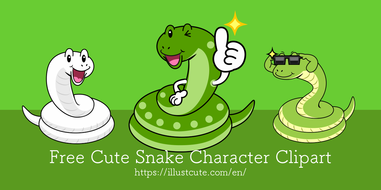 Free Cute Snake Clipart Characters