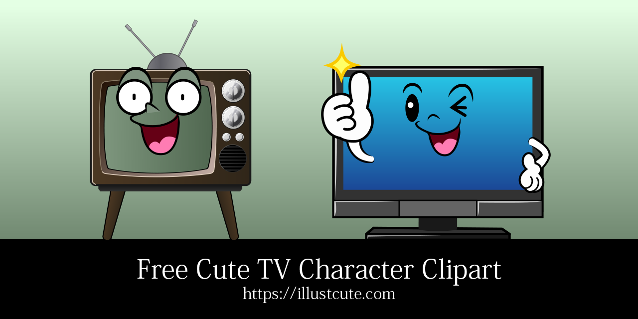 Free Cute TV Clipart Characters