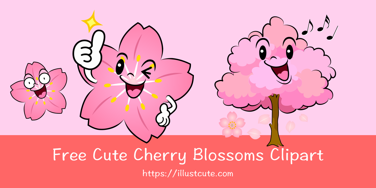 Free Cute Cherry Blossom Clipart Characters