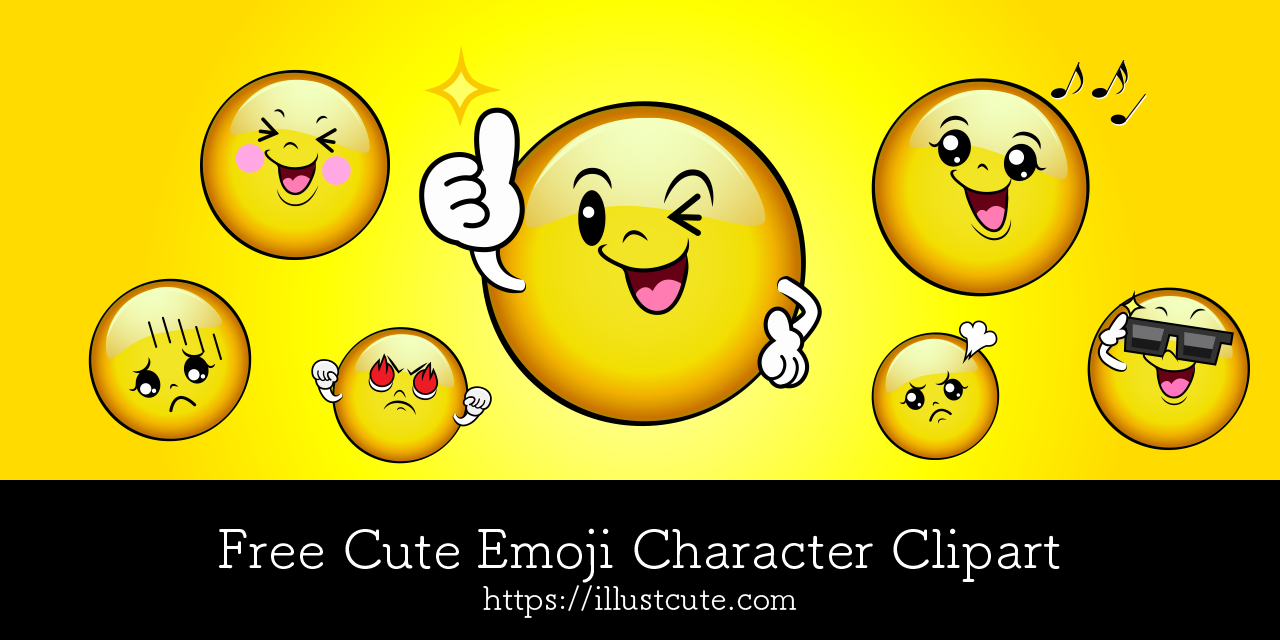 Free Cute Emoji Clipart Characters