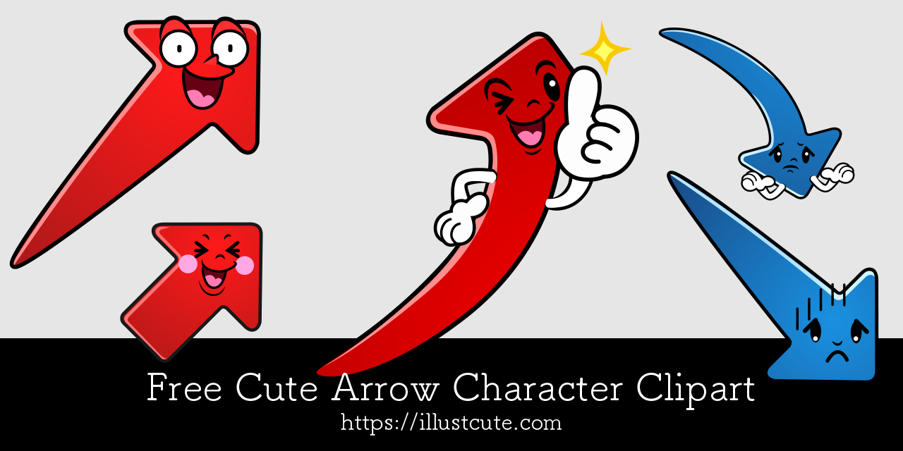 Free Cute Arrow Clipart Characters