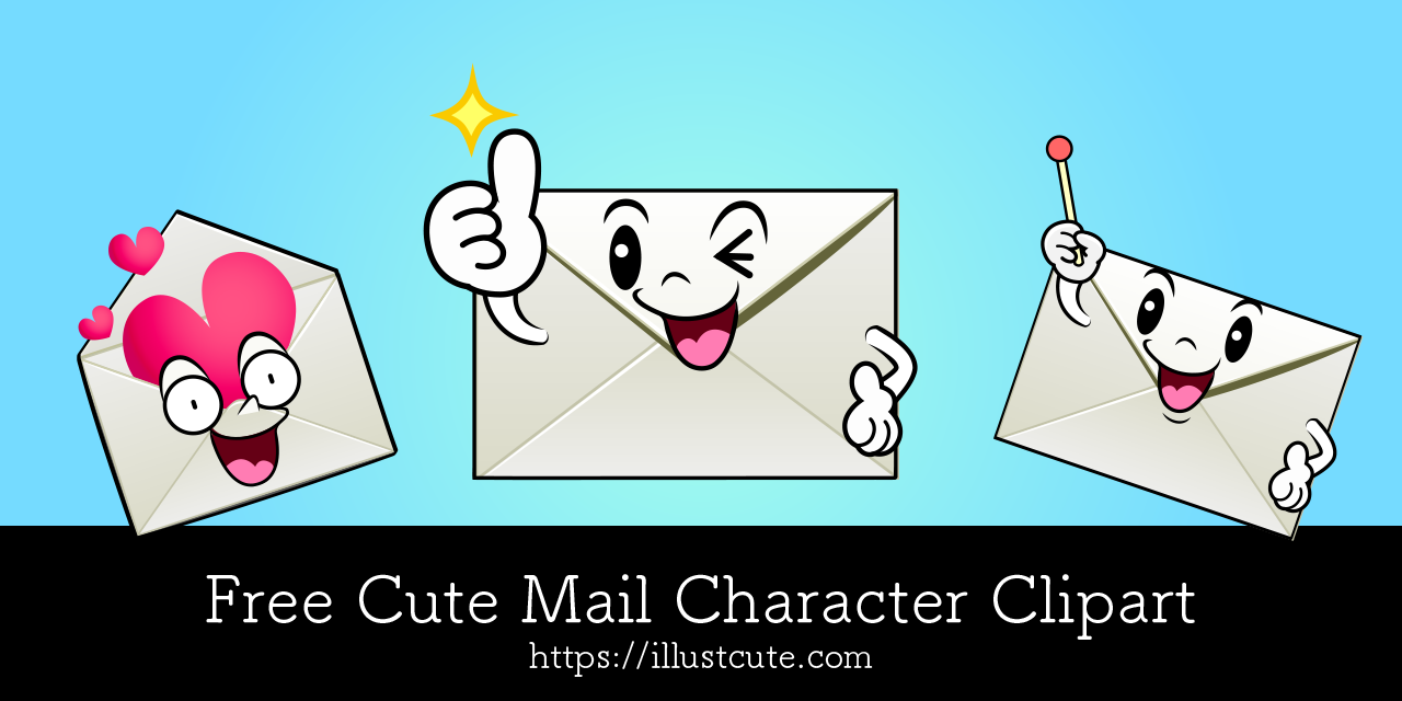 Free Cute Mail Clipart Characters