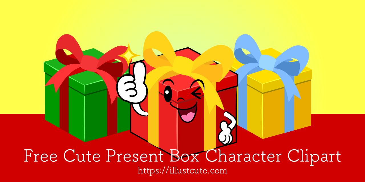 Free Cute Present Clipart Characters