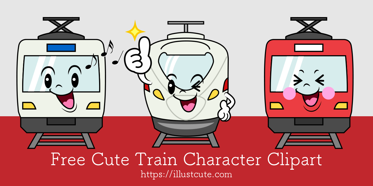 Free Cute Train Clipart Characters
