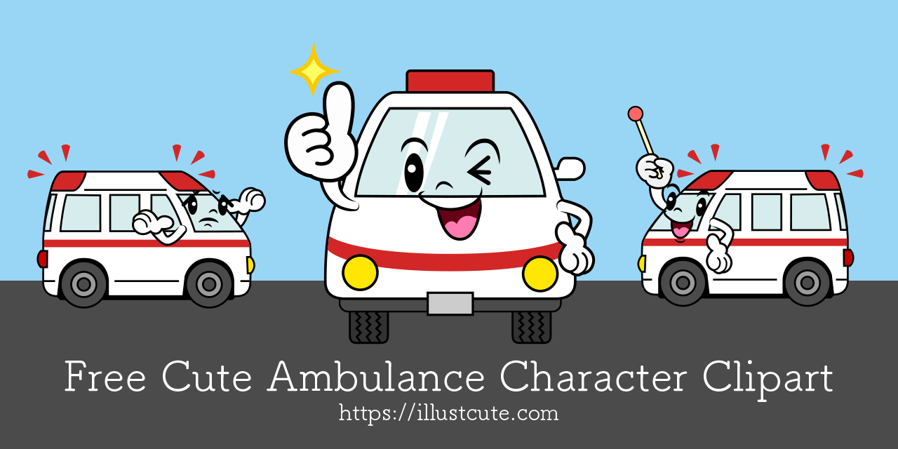 Free Cute Ambulance Clipart Characters