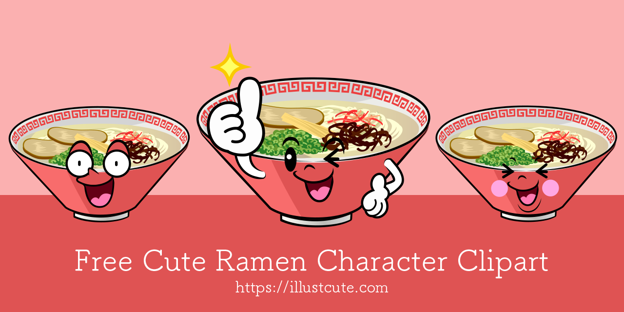 Free Cute Ramen Clipart Characters