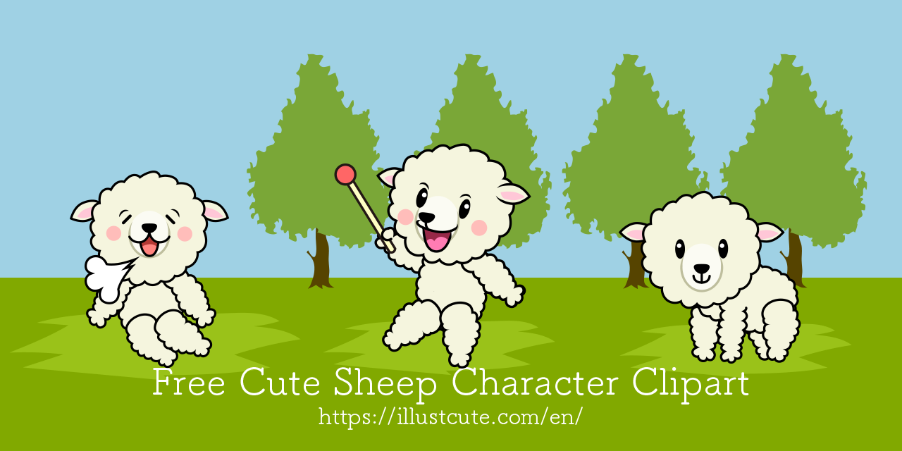 Free Cute Sheep Clipart Characters
