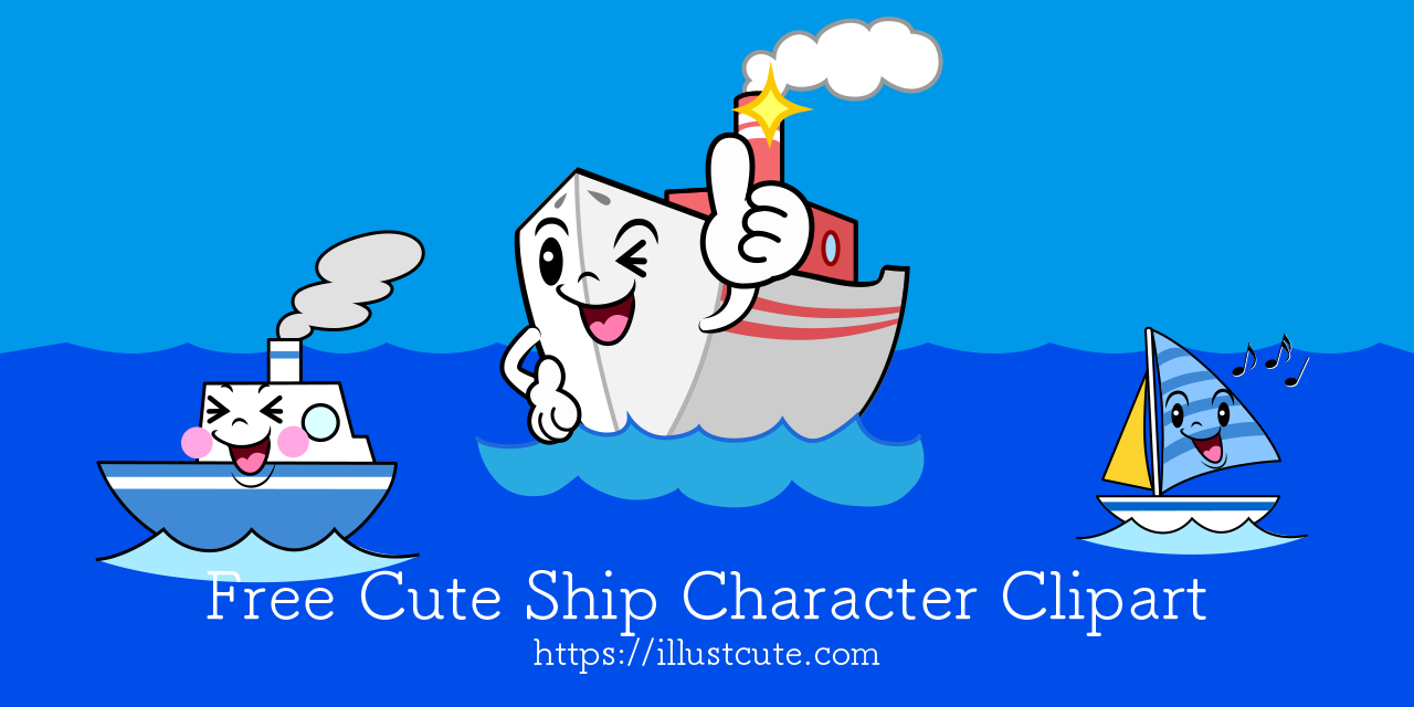 Free Cute Ship Clipart Characters