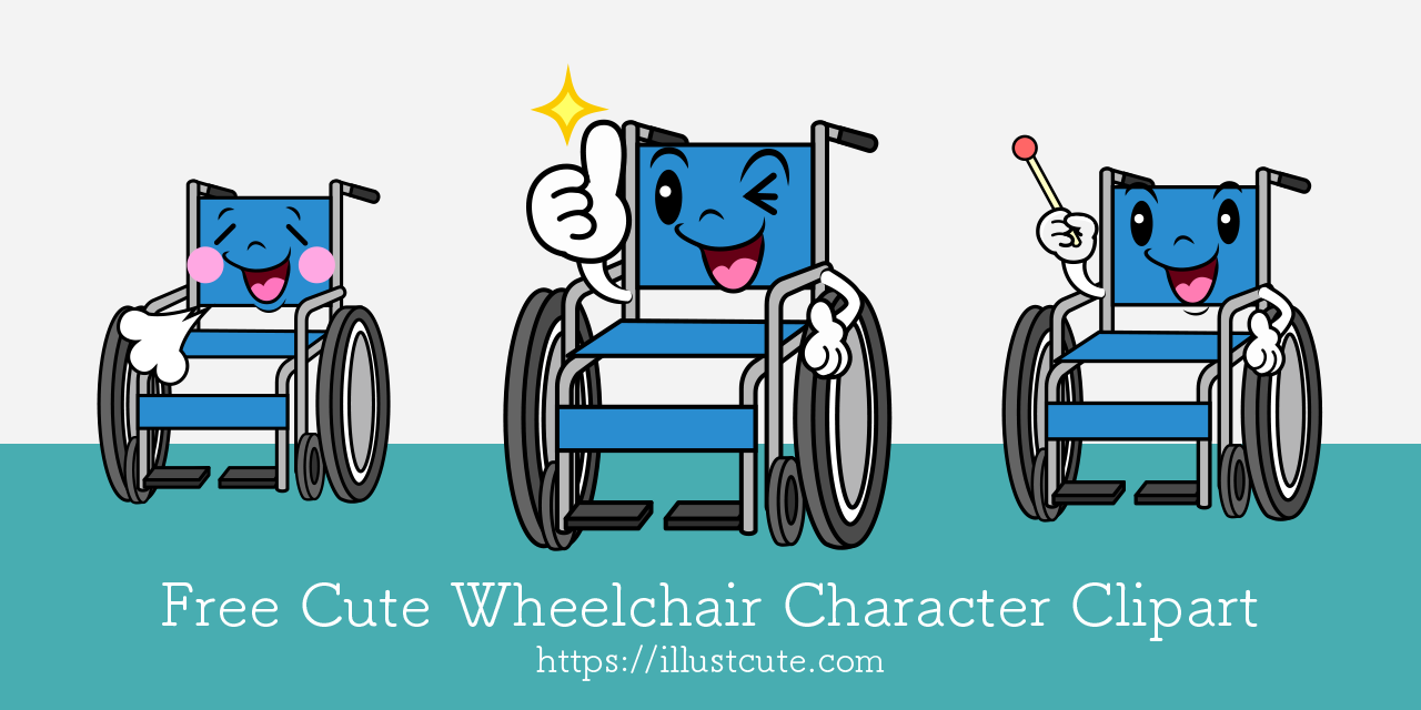 Free Cute Wheelchair Clipart Characters