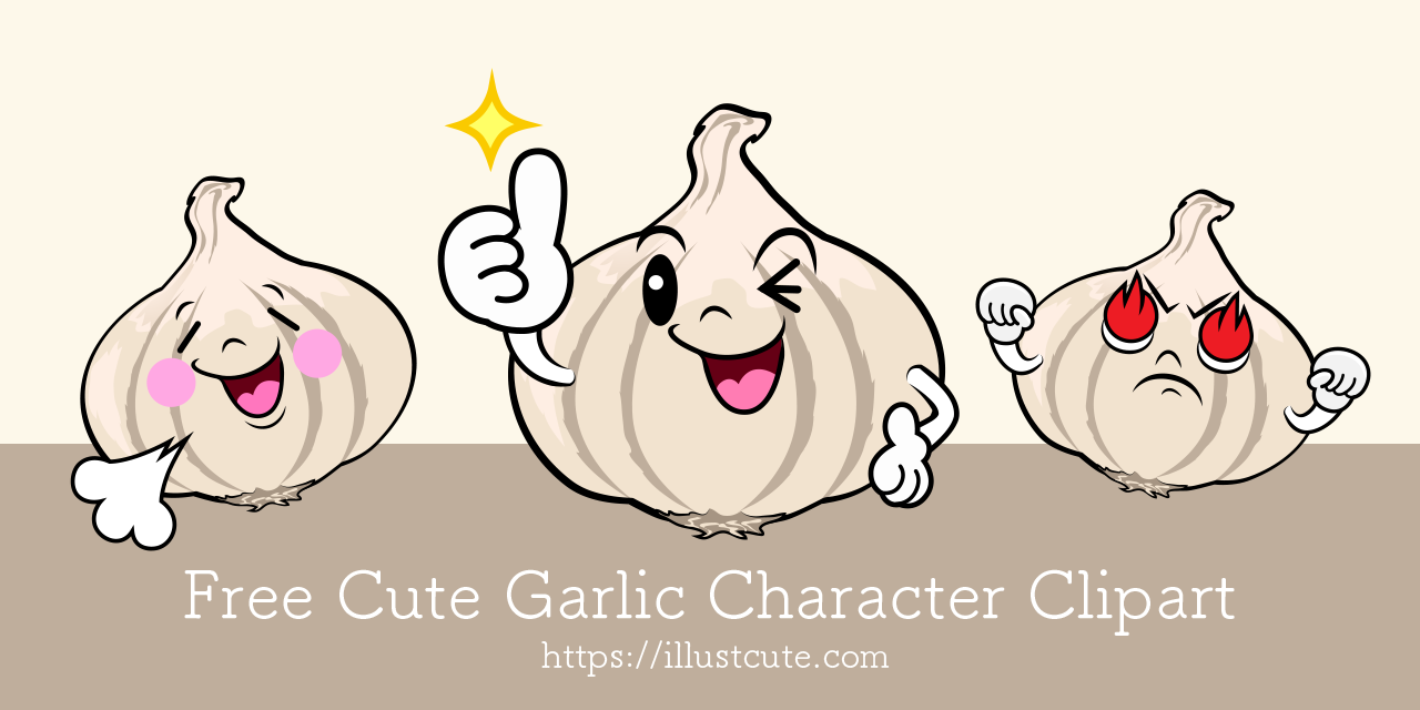 Free Cute Garlic Clipart Characters