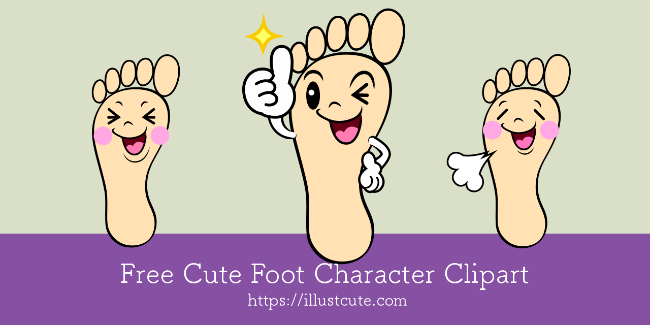 Free Cute Foot Clipart Characters