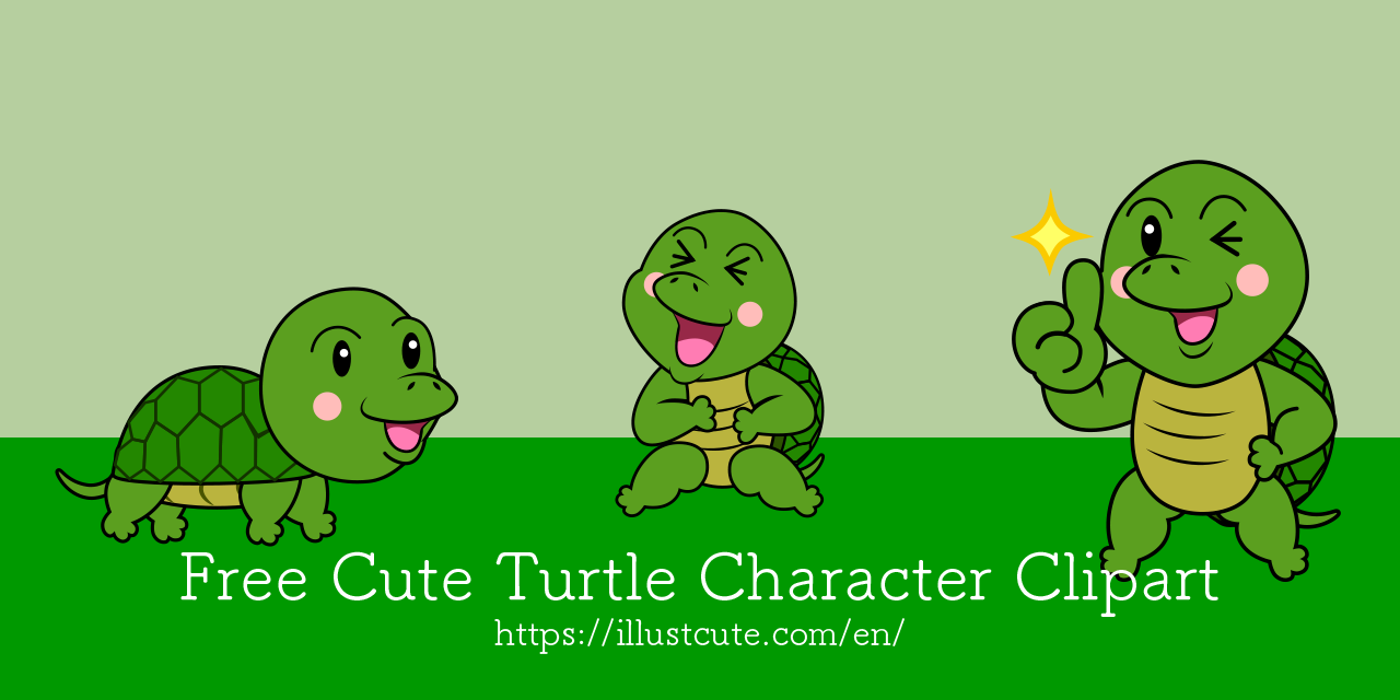 Free Cute Turtle Clipart Characters