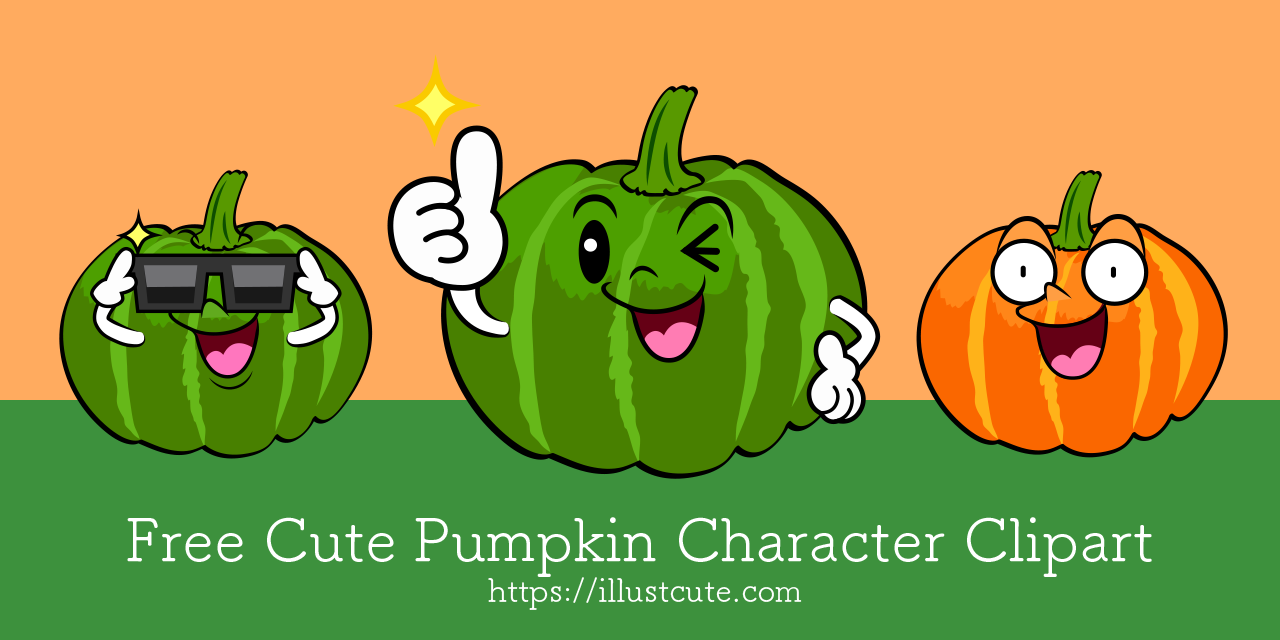 Free Cute Pumpkin Clipart Characters