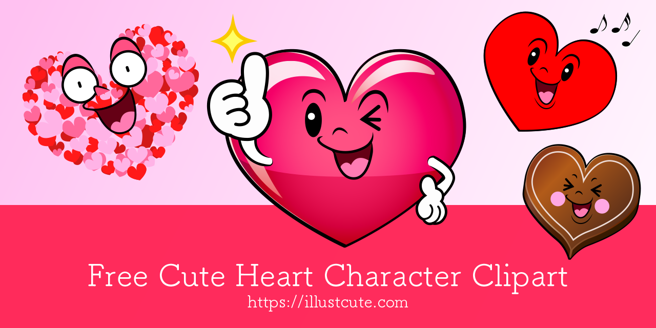 Free Cute Heart Clipart Characters