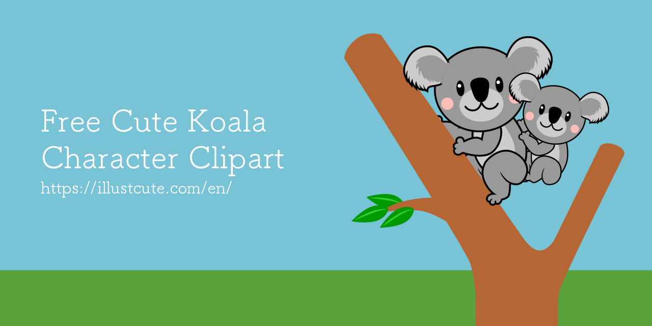 Free Cute Koala Clipart Characters