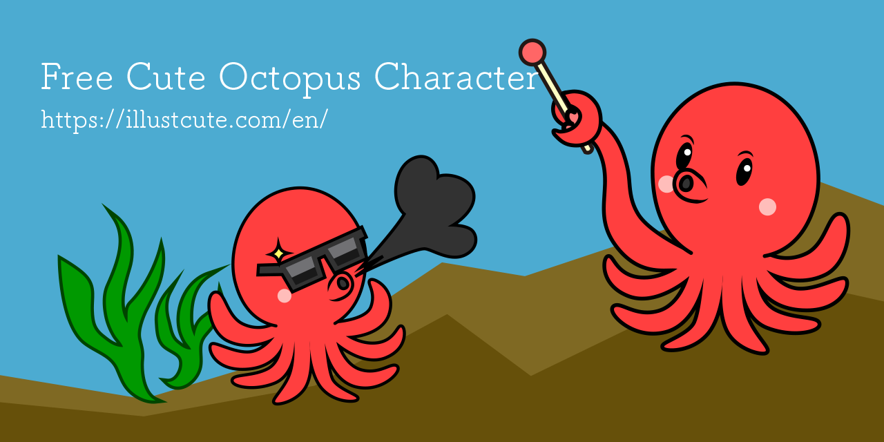 Free Cute Octopus Clipart Characters