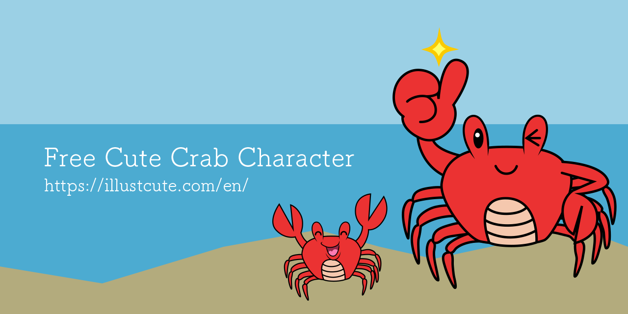 Free Cute Crab Clipart Characters