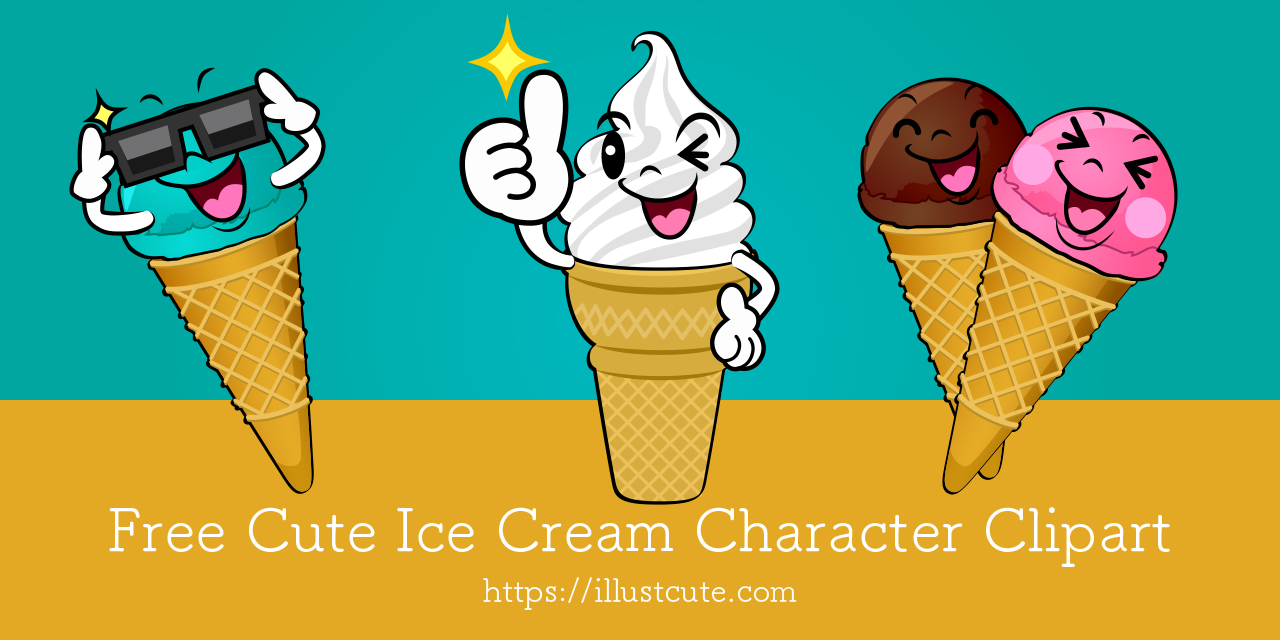 Free Cute Ice Cream Clipart Characters
