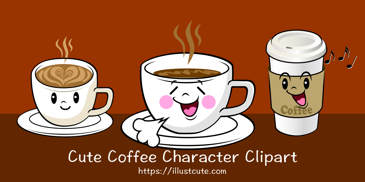 Free Cute Coffee Clipart Characters