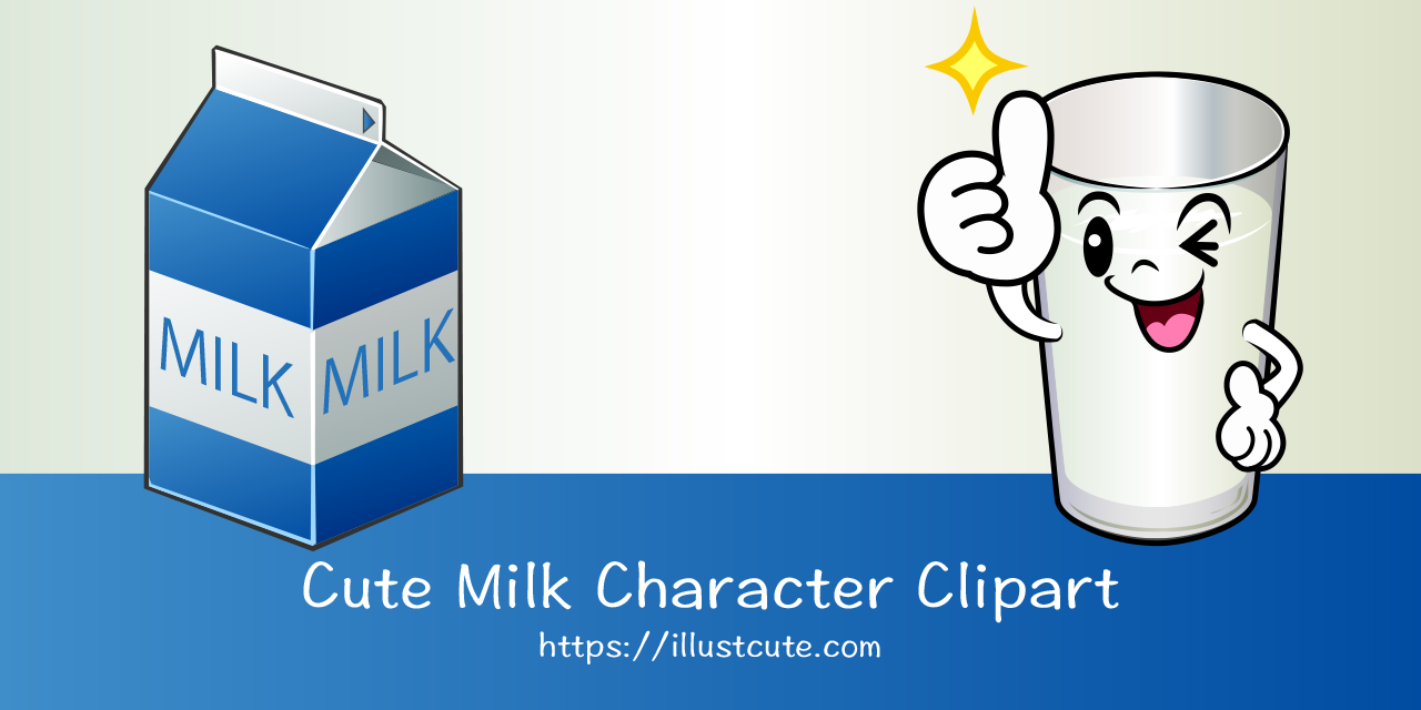 Free Cute Milk Clipart Characters