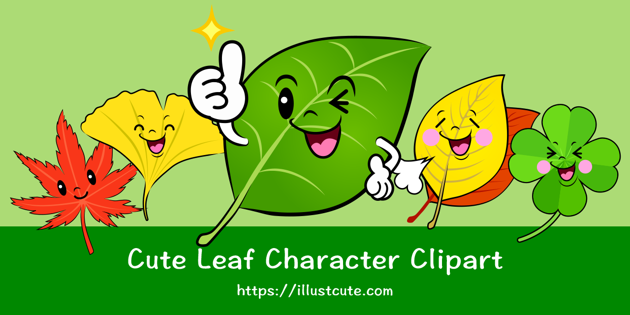Free Cute Leaf Clipart Characters