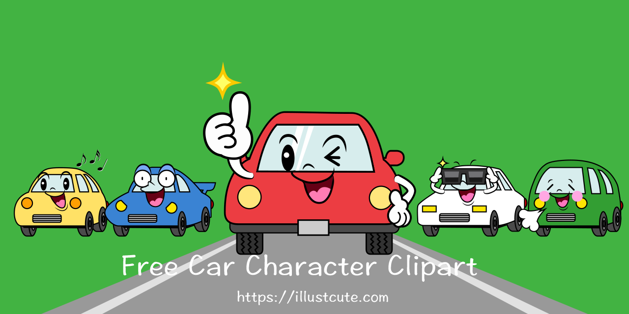 Free Cute Car Clipart Characters