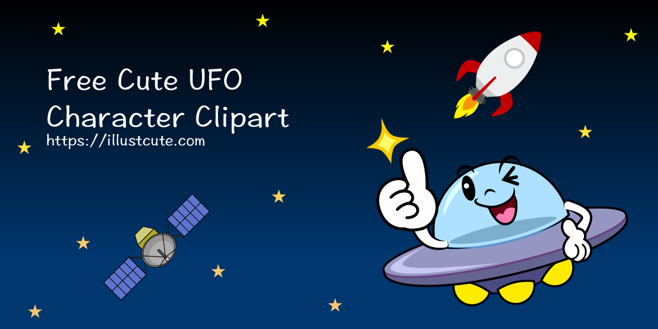 Free Cute UFO Clipart Characters