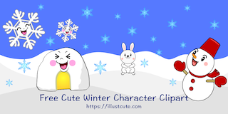 Cute Winter Character Clipart