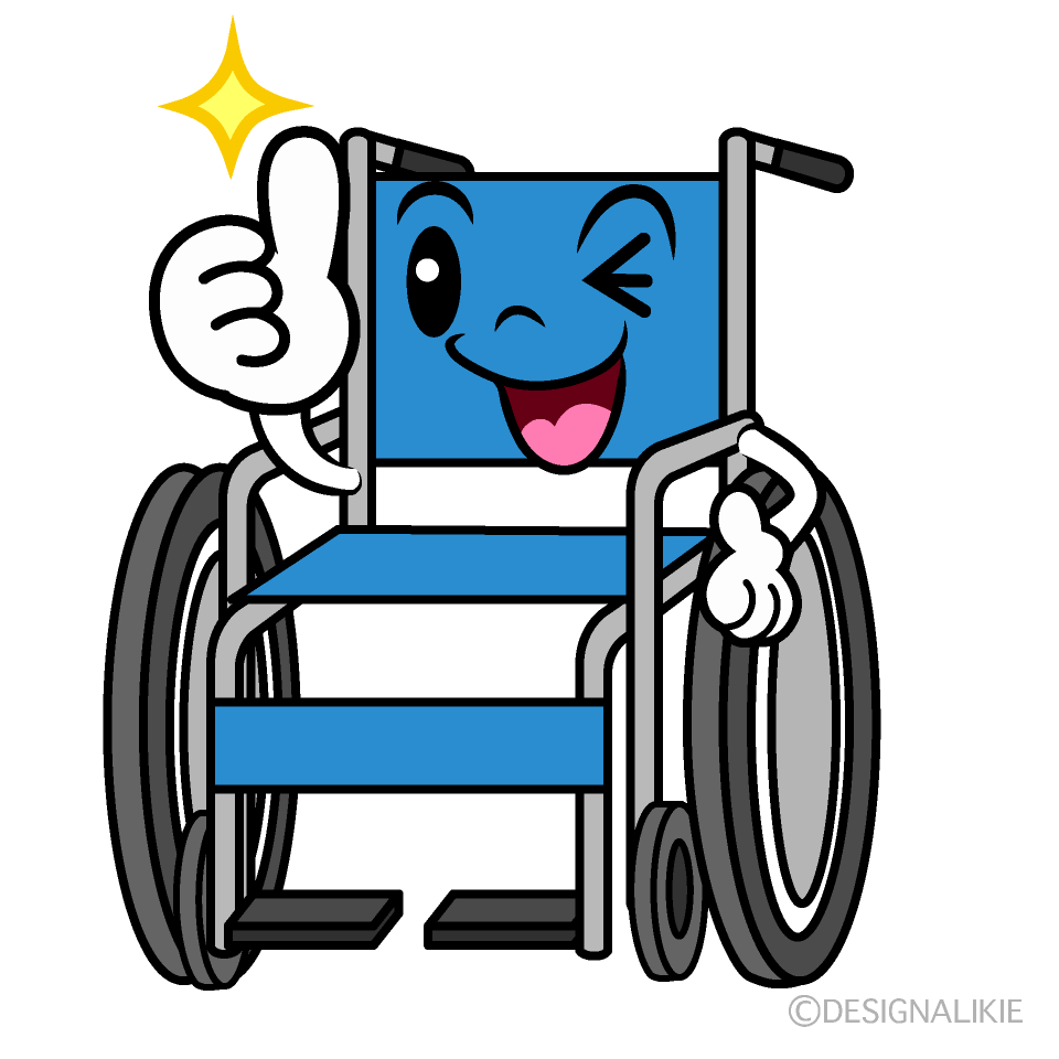 かわいいいいね！の車椅子イラスト