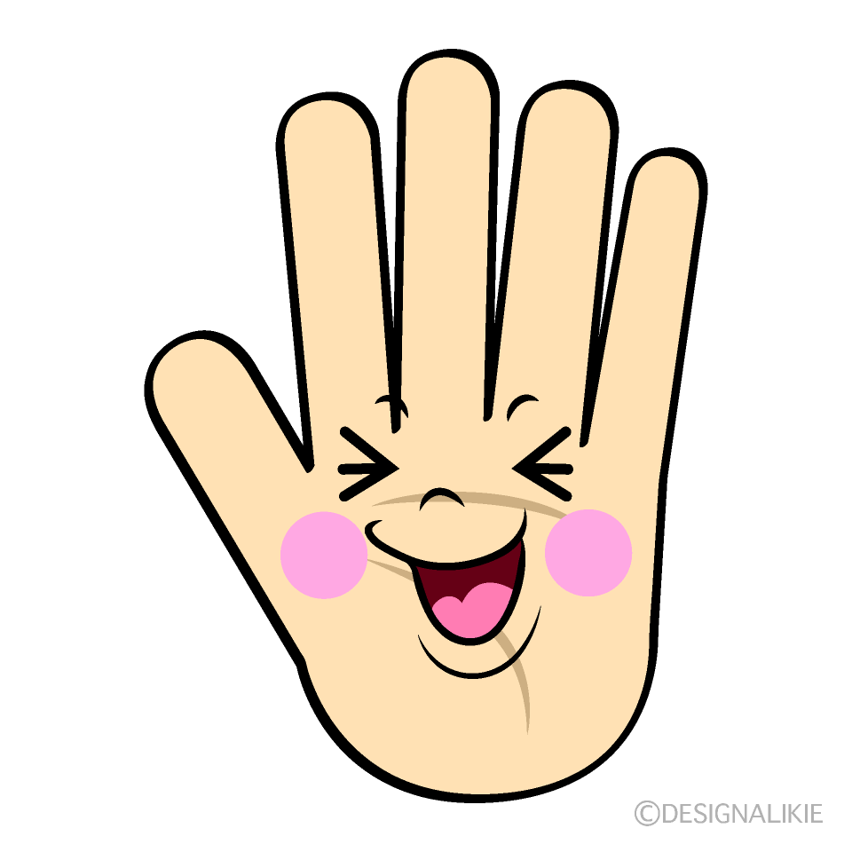 Cute Laughing Hand Clipart