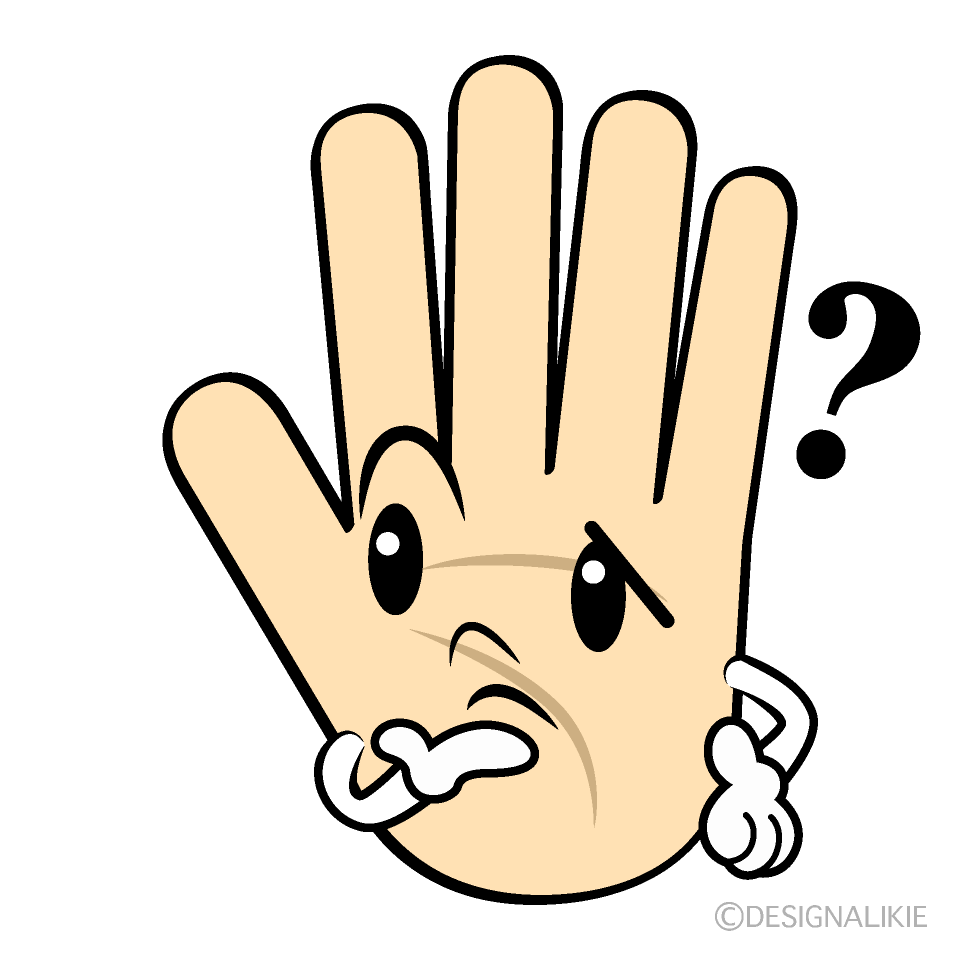 Cute Thinking Hand Clipart