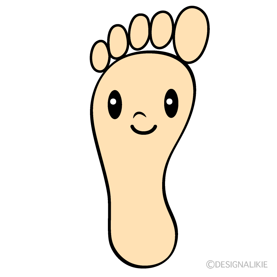 かわいい足イラスト