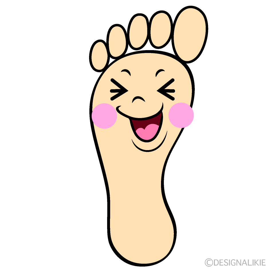 かわいい笑う足イラスト