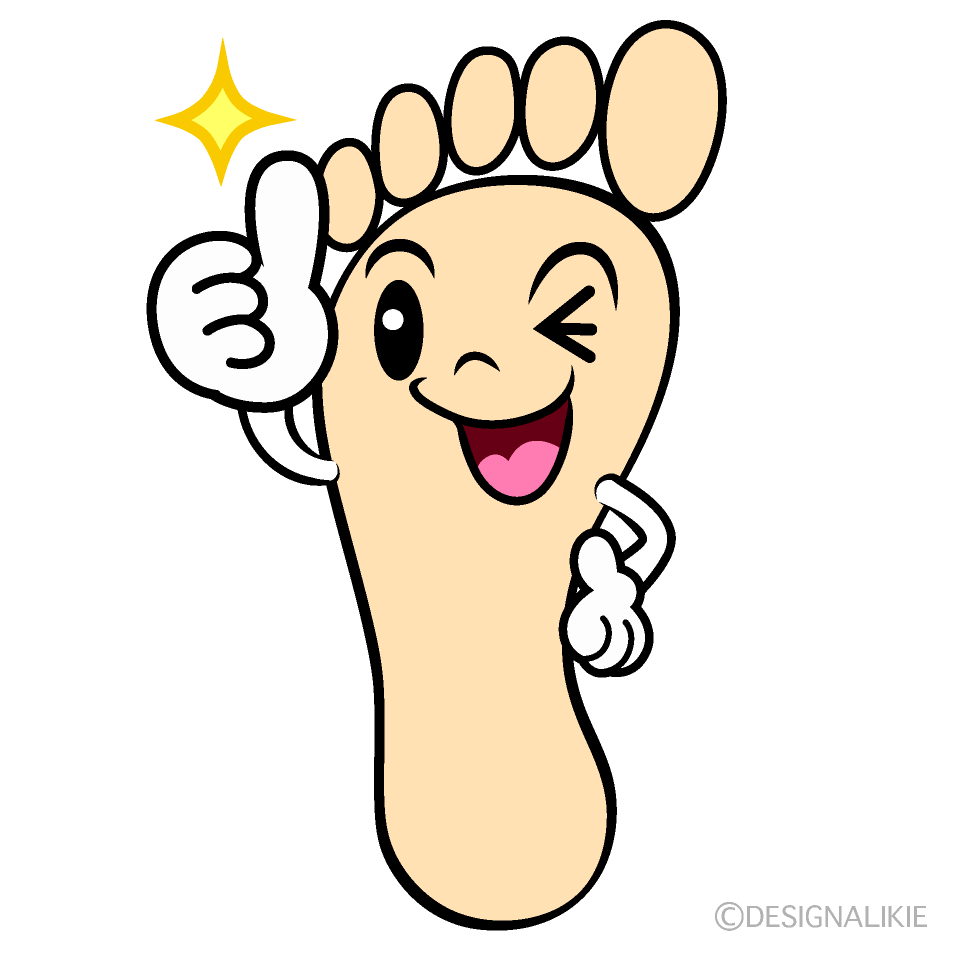 かわいいいいね！の足イラスト