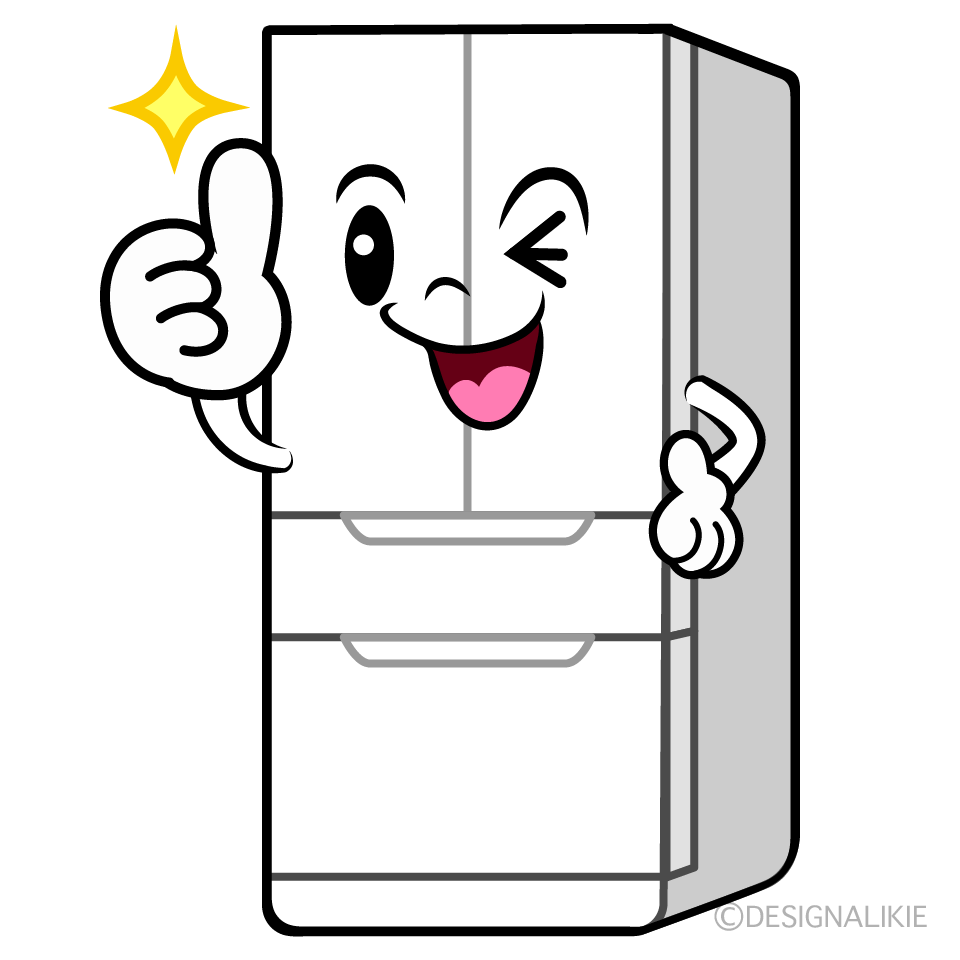 かわいいいいね！の冷蔵庫イラスト