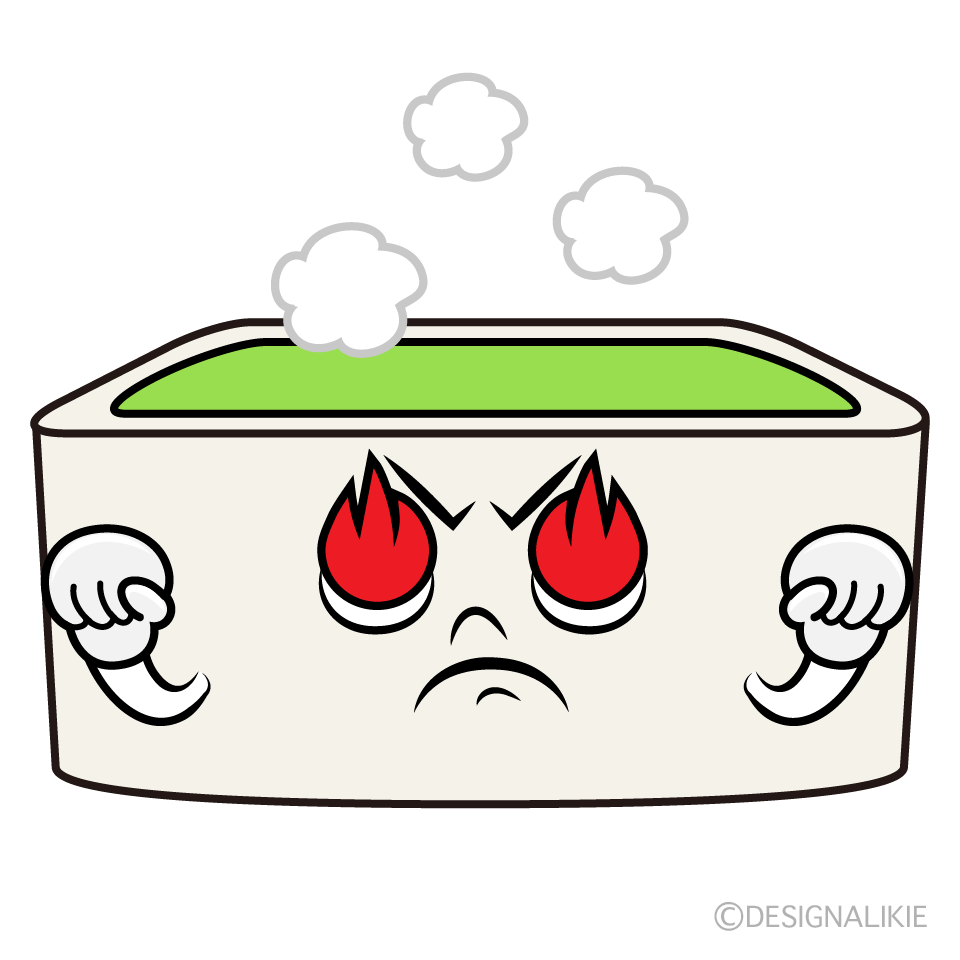 かわいい熱意のお風呂イラスト