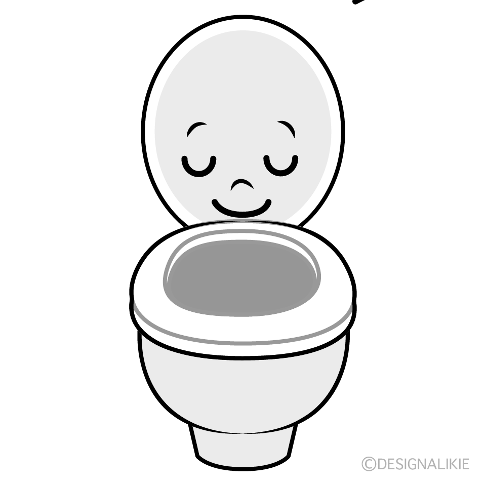 かわいい寝るトイレイラスト