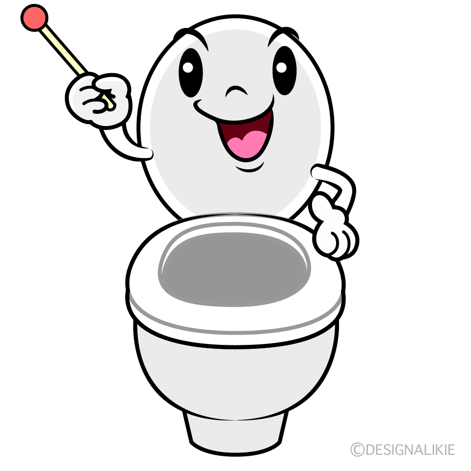 かわいい話すトイレイラスト