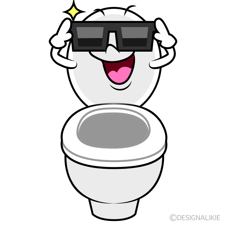 かわいいかっこいいトイレイラスト