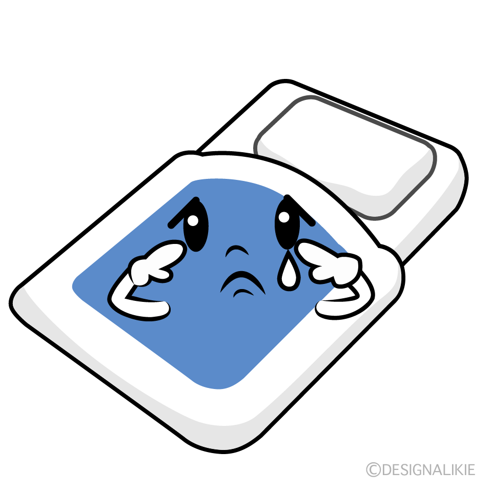 Cute Sad Futon Clipart