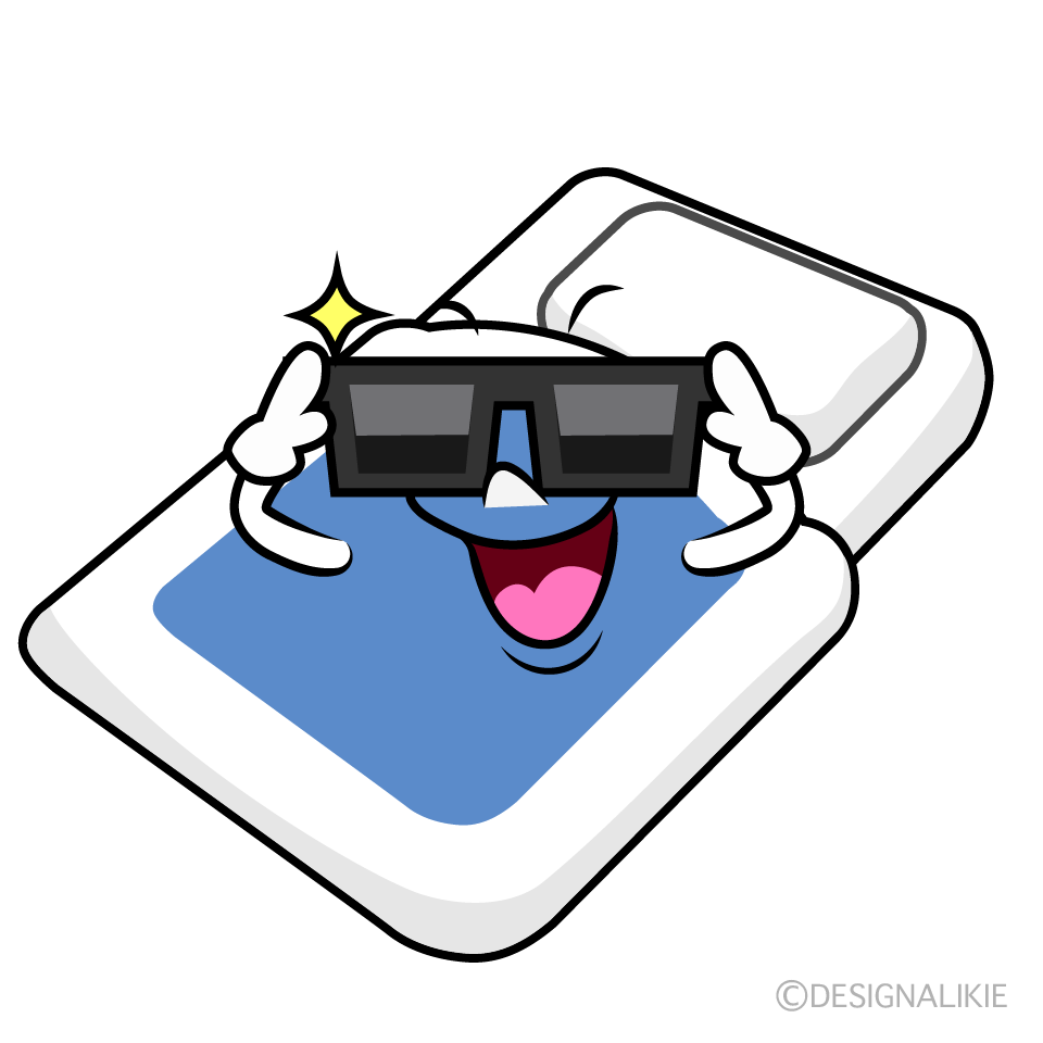かわいいかっこいい布団イラスト