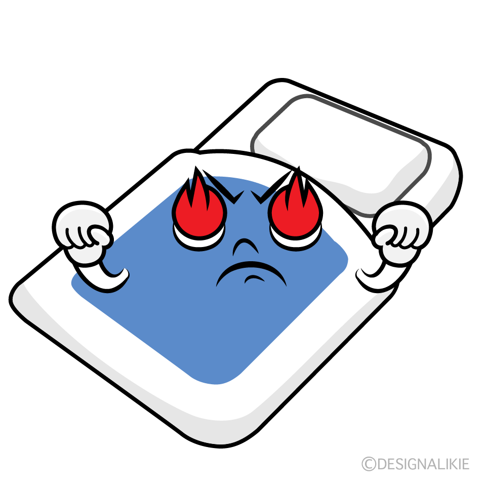かわいい熱意の布団イラスト