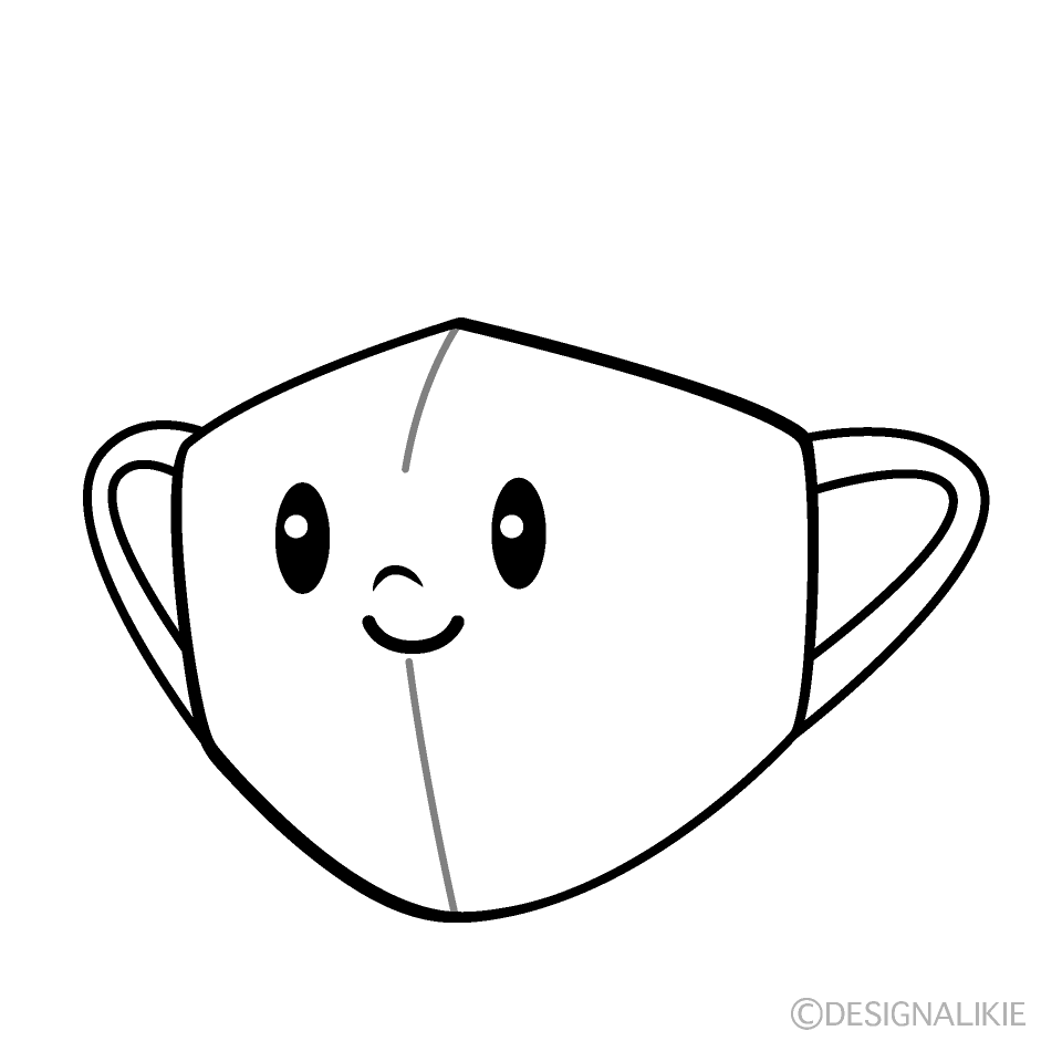 かわいいマスクイラスト