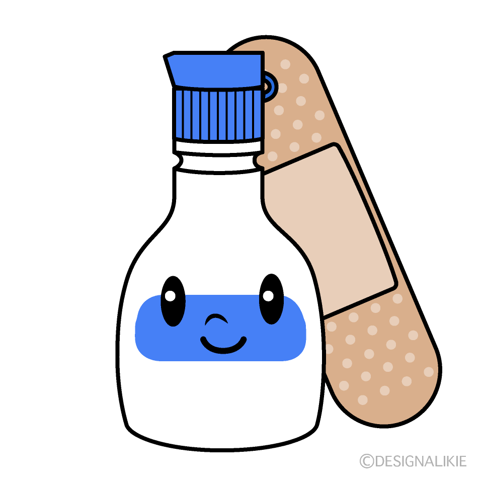 かわいい消毒液イラスト