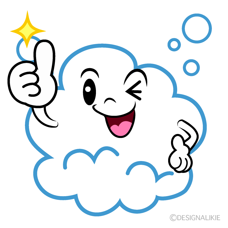 かわいいいいね！の泡イラスト