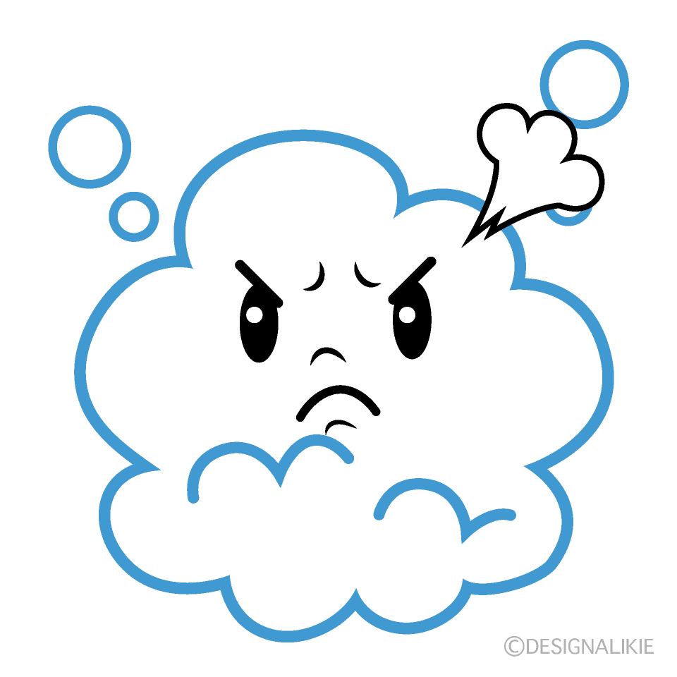 Cute Angry Bubble Clipart